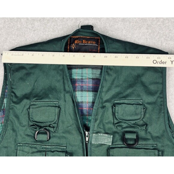 Rio Bravo Vest Hunter Green Reversible Cargo Tactical Utility Fishing Outdoorsy - Picture 6 of 16